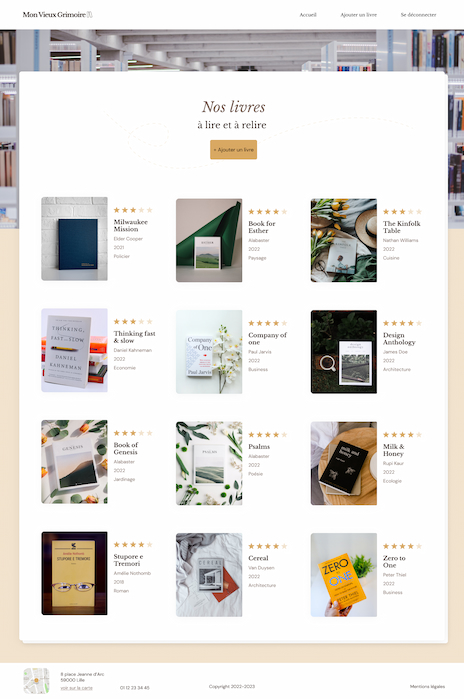 Photo de présentation du site web Mon Vieux Grimoire